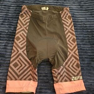 Zero bike brand bike shorts with silicone grip for non sliding. XL. Pink and Bla